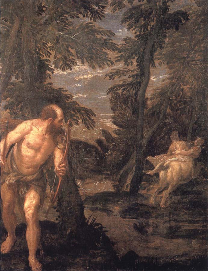 Hercules,Deianira and the centaur Nessus,late Work